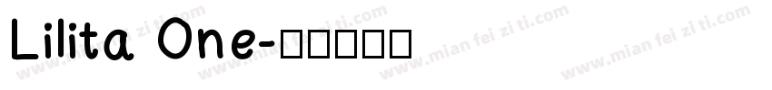 Lilita One字体转换